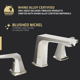 ANZZI L-AZ905BN 2-Handle 3-Hole 8" Widespread Bathroom Faucet With Pop-up Drain in Brushed Nickel