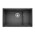 Blanco 519450 Precis Cascade SILGRANIT 29" Single Bowl Undermount Kitchen Sink with Colander - Anthracite
