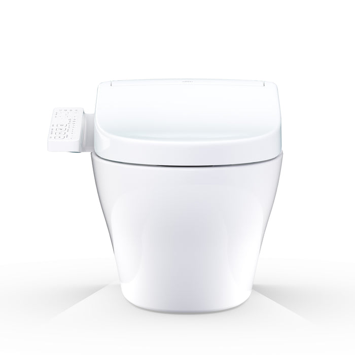 TOTO CWT4283346CMFG#MS Washlet+ EP Wall-Hung Toilet and Washlet S2 Bidet Seat with DuoFit In-Wall Tank