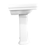 TOTO LPT532.4N#01 Promenade Rectangular Pedestal Bathroom Sink for 4" Center Faucets, Cotton White