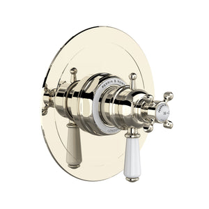 Rohl U.TEW44W1L-PN Perrin and Rowe Edwardian 1/2" Thermostatic and Pressure Balance Shower Trim