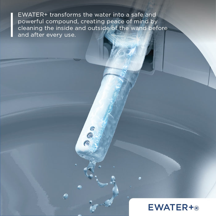 TOTO MW6863446CUFG#01 Aurora 1G WASHLET+ S5 One-Piece Elongated 1.0 GPF Universal Height Toilet