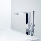 TOTO TBG02306U#CP GR Single-Handle Freestanding Tub Filler Faucet with Handshower, Polished Chrome