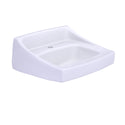 TOTO Commercial Wall-Mount Bathroom Sink for Single Hole Faucets, Cotton White - LT307#01