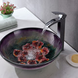 ANZZI LS-AZ8217 Panye Series Vessel Sink in Hand Painted Mural