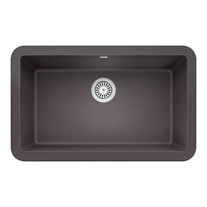 Blanco 401779 Ikon SILGRANIT 30" Single Bowl Apron-Front Farmhouse Sink - Cinder