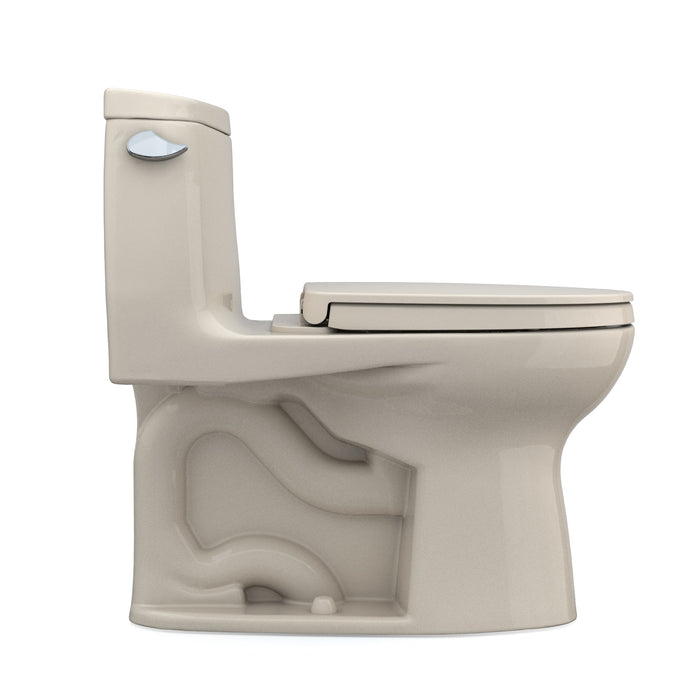 TOTO MS604124CEFG#03 UltraMax II One-Piece Elongated Universal Height Toilet with SoftClose Seat, Bone