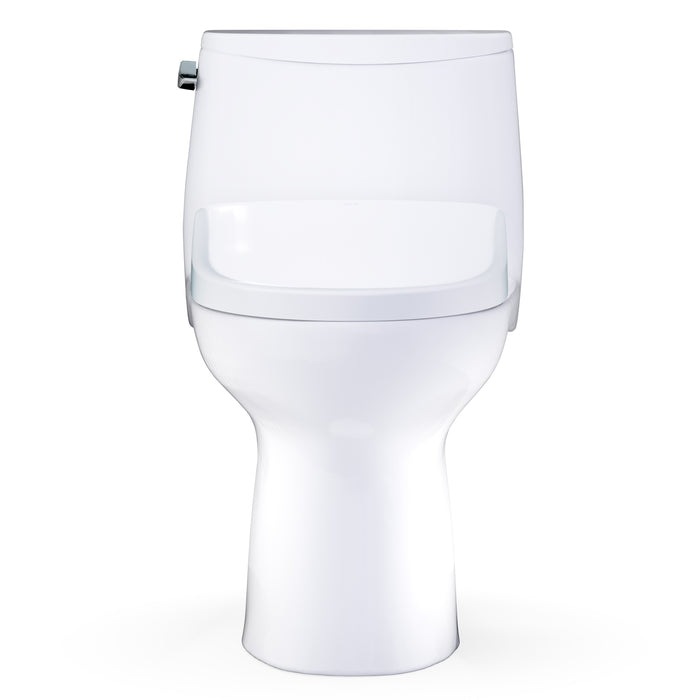 TOTO MW6084726CEFG#01 UltraMax WASHLET+ S7 One-Piece Elongated 1.28 GPF Universal Height Toilet in Cotton White