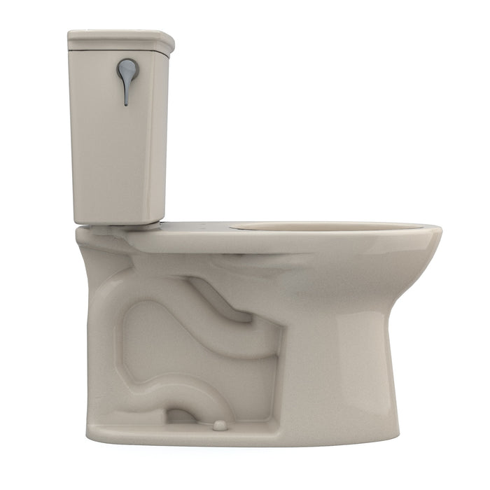 TOTO CST786CEG#03 Drake Transitional Two-Piece Elongated 1.28 GPF Toilet with CeFiONtect, Bone