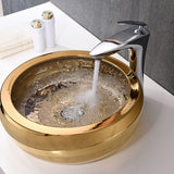 ANZZI LS-AZ181 Regalia Series Vessel Sink in Smoothed Gold