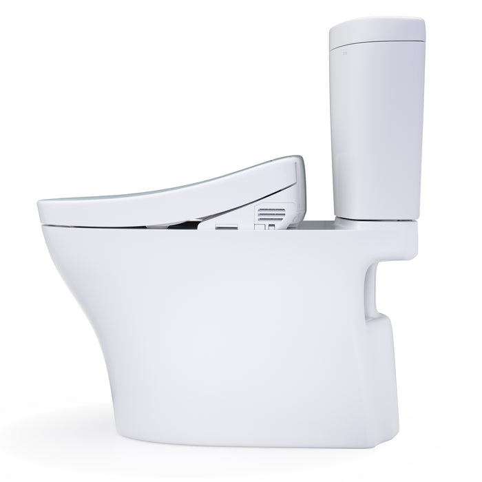TOTO MW4483346CEMFGN#01 Washlet+ Aquia IV Arc Elongated Dual Flush Universal Height Toilet with S2 Bidet Seat