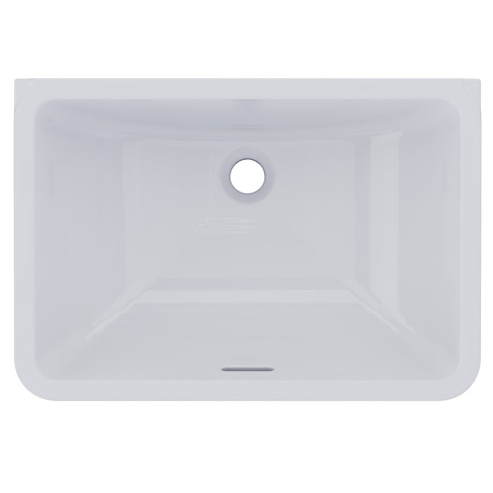 TOTO LT1575G#01 20" Rectangular Undermount Bathroom Sink with CEFIONTECT, Cotton White