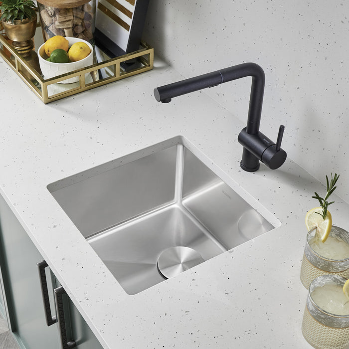 Blanco 524755 Cuvee R15 17" Undermount Stainless Steel Bar Sink