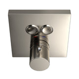 TOTO TBV02406U#PN Square Thermostatic Mixing Valve with 2-Function Shower Trim, Polished Nickel