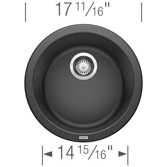 Blanco 511632 Rondo SILGRANIT 18" Dual Mount Bar Sink - Anthracite