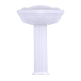 TOTO LPT754.8#01 Whitney Oval Pedestal Bathroom Sink for 8" Center Faucets, Cotton White