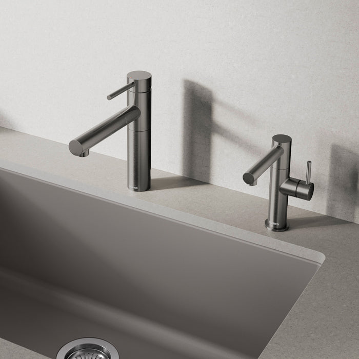 Blanco 527562 Alta II Low Arc Pull-Out Dual-Spray Kitchen Faucet - Satin Dark Steel