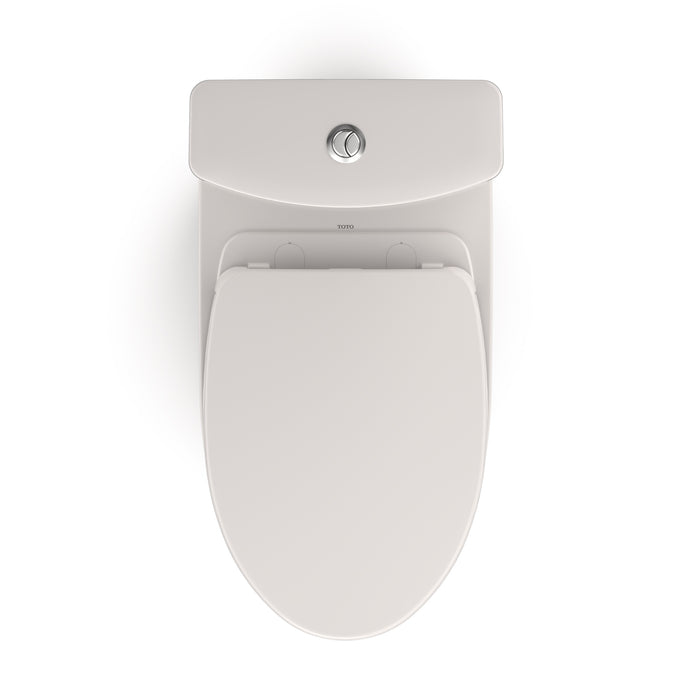 TOTO MS446124CEMGN#11 Aquia IV Washlet+ Elongated Dual Flush Regular Height Toilet, Colonial White