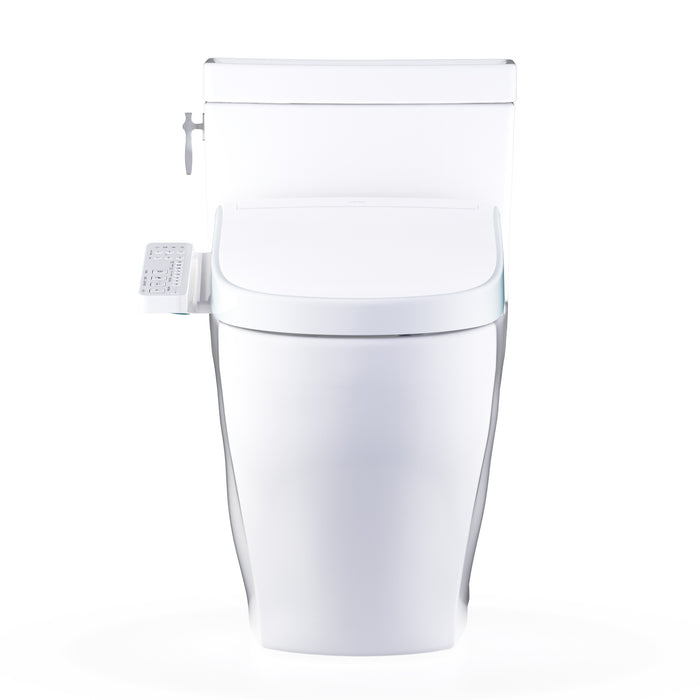 TOTO MW6263346CEFG#01 Aimes One-Piece Elongated Universal Height Toilet with Washlet S2 Bidet Seat