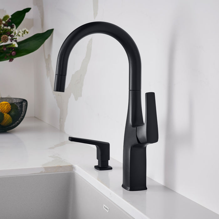 Blanco 443021 Rivana Pull-Down Bar Faucet - Matte Black