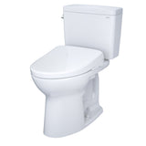 TOTO MW7764736CEG#01 Drake WASHLET+ Two-Piece Elongated Toilet with S7A Bidet Seat, Cotton White