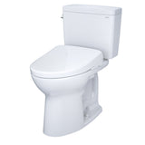 TOTO MW7764736CSFGA.10#01 Drake WASHLET+ Two-Piece Toilet and S7A Bidet Seat with Auto Flush, 10" Rough-In, Cotton White