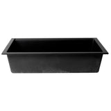 ALFI Brand AB3418SBUM-BLA Black 33" Granite Composite Workstation Single Bowl Undermount Sink