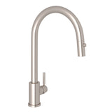 Rohl U.4044STN-2 Perrin and Rowe Holborn Pulldown Kitchen Faucet