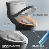 TOTO MW4424736CEFGA#01 WASHLET+ Nexus Two-Piece Toilet with Auto Flush S7A Bidet Seat