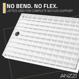 ANZZI SB-AZ103L ALEXANDER 48" x 32" Left Drain Shower Base in White