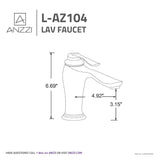 ANZZI L-AZ104ORB Anfore Single Hole Single Handle Bathroom Faucet in Oil Rubbed Bronze