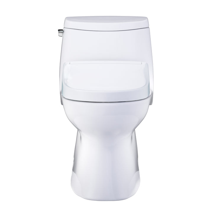 TOTO MW6143446CUFG#01 Carlyle II 1G One-Piece Elongated 1.0 GPF Universal Height Toilet with Washlet+ S5 Bidet Seat