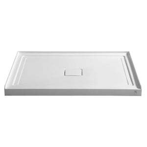 Fissure Series 48 in. x 36 in. Shower Base in White