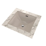 TOTO LT624G#03 Legato Rectangular Undermount Bathroom Sink with CEFIONTECT, Bone