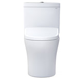 TOTO MW4464736CEMGN#01 WASHLET+ Aquia IV Two-Piece Dual Flush Toilet and WASHLET S7A Bidet Seat, Cotton White