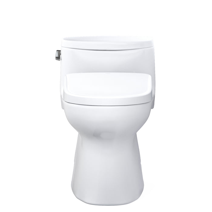 TOTO MW6444726CEFG#01 WASHLET+ Carolina II One-Piece Toilet and WASHLET+ S7 Bidet Seat, Cotton White