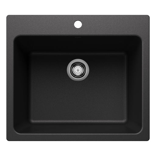 Blanco 401920 Liven SILGRANIT 25" Single Bowl Dual Mount Laundry Sink - Anthracite
