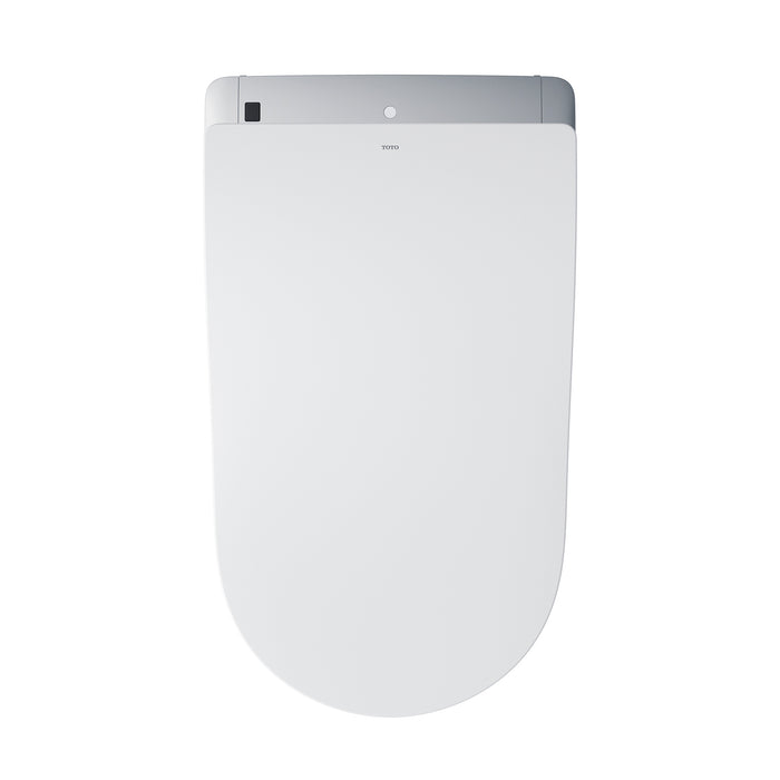 TOTO MS8732CUMFG#01S NEOREST LS Dual Flush Integrated Bidet Toilet, Cotton White with Silver Trim