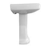 TOTO LPT972.8#01 Guinevere Rectangular Pedestal Bathroom Sink for 8" Center Faucets, Cotton White