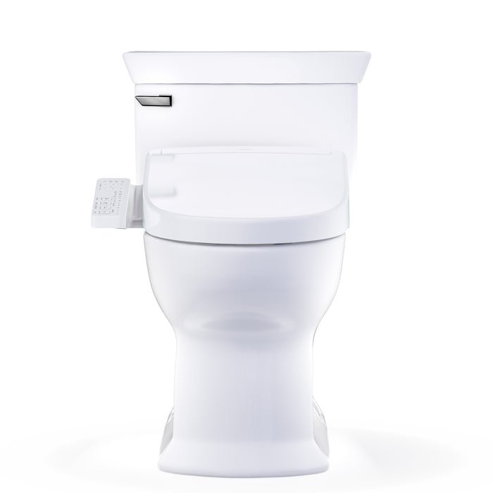 TOTO MW9643346CEFG#01 Washlet+ Soiree Elongated Universal Height Toilet with S2 Bidet Seat, Cotton White