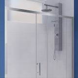 ANZZI SD-AZ052-02CH Halberd 60" x 72" Framed Shower Door in Polished Chrome