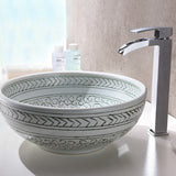 ANZZI LS-AZ8204 Satui Series Vessel Sink in Decor White