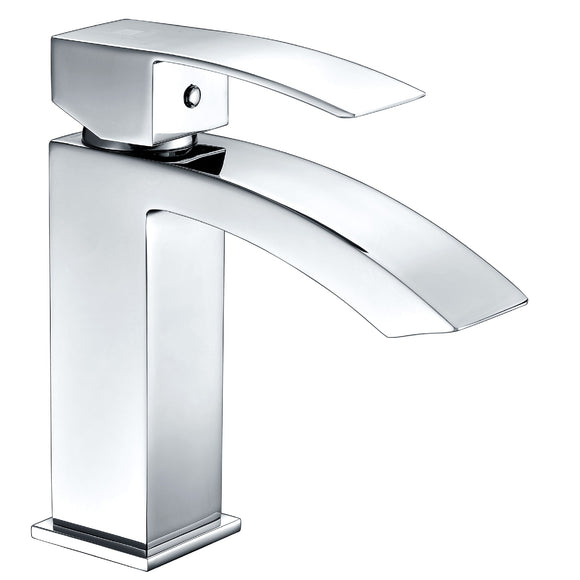 Revere Series Single Hole Single-Handle Low-Arc Bathroom Faucet in Polished Chrome