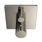 TOTO TBV02403U#PN Square Thermostatic Mixing Valve with Volume Control Shower Trim, Polished Nickel