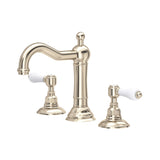 House of Rohl A1409LPSTN-2 Acqui Column Spout Widespread Bathroom Faucet