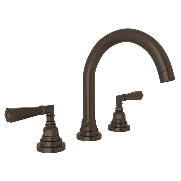 House of Rohl A2328LMTCB-2 San Giovanni C-Spout Widespread Bathroom Faucet