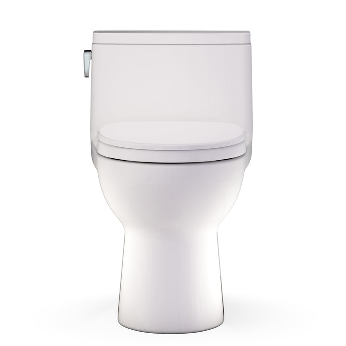 TOTO MS672124CEFG#12 Redington One-Piece Elongated 1.28 GPF Universal Height Toilet with Seat, Sedona Beige