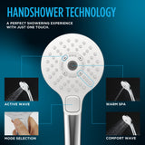 TOTO TBW01011U4#BN G Series 1.75 GPM Multifunction 4" Round Handshower in Brushed Nickel