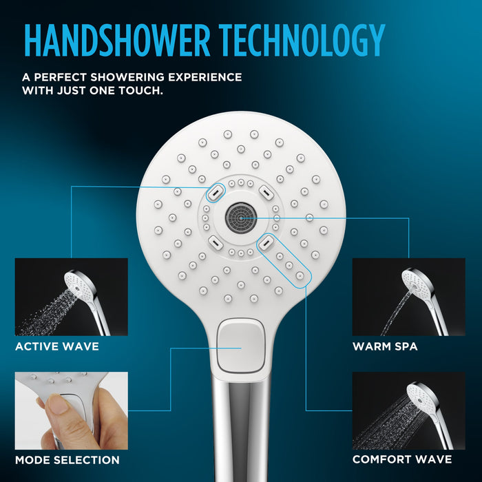 TOTO TBW02015U4#PN G Series 1.75 GPM Multifunction 4" Square Handshower in Polished Nickel