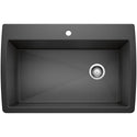 Blanco 440194 Diamond SILGRANIT 33.5" Super Single Dual Mount Kitchen Sink - Anthracite